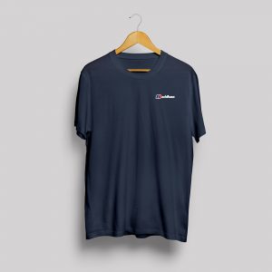Acid House T-Shirt navy blue small print