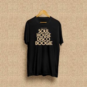Gold Glitter Soul House Disco Boogie T Shirt