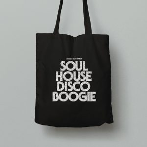 Soul House Disco Boogie Tote Bag silver glitter