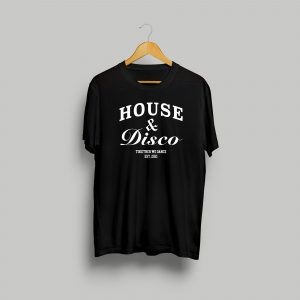 House and Disco Tshirt Black