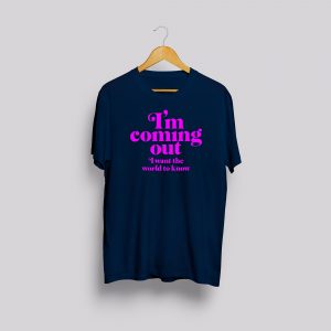 Dianna Ross T-Shirts I'm coming out Navy / Neon Pink