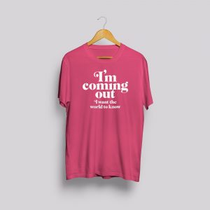 Dianna Ross T-Shirts I'm coming out Pink / White print
