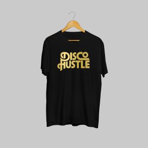 Disco Hustle Tshirt Black / Gold Foil