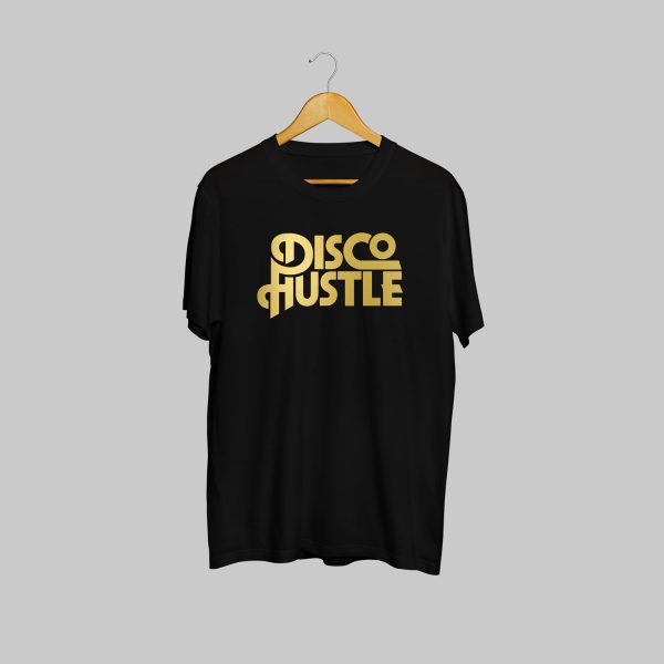 Disco Hustle Tshirt Black / Gold Foil