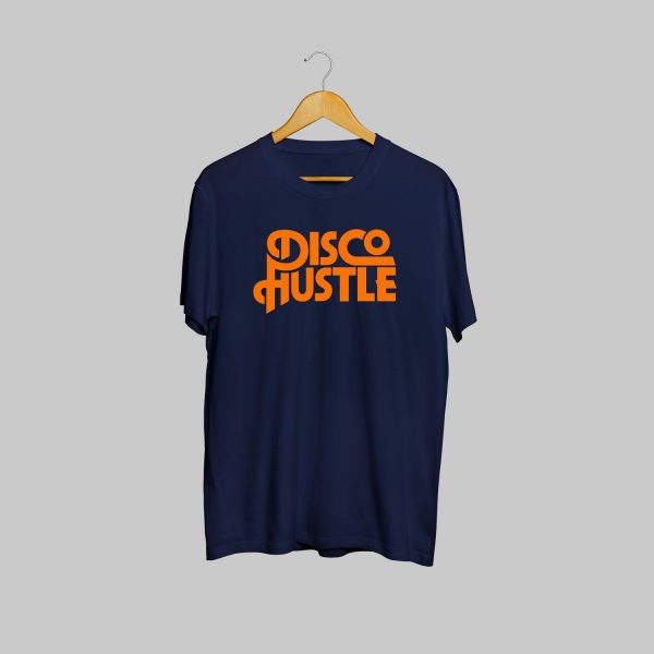 Disco Hustle Tshirt Navy / Orange