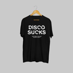 Disco sucks tshirt black