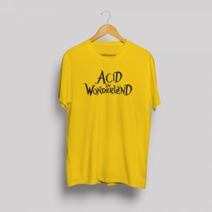 Acid in Wonderland T-shirt yellow