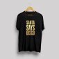 Santa Says Disco Tshirt Black with Gold Foil