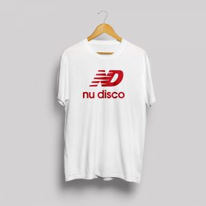 Nu disco tshirts White with red print